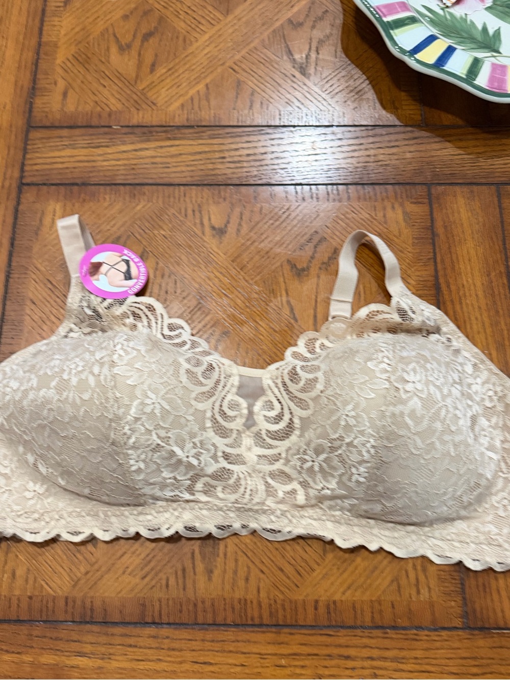 Bali Lace Desire Wireless Bra Convertible Straps 6591 size 3XL - Picture 3 of 7